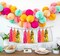 20PCS Hot Pink Orange DIY Tissue Tassel Banner Paper Party Garland Streamer for Graduation Summer Luau Flamingo Girl Baby Shower Pumpkin Birthday Party Wedding Nursery Classroom Décor